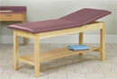 Exam Table w/Adjustable Backrest & Shelf - Clinton Industries