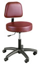 Gas-Lift Stool w/ Adjustable Backrest - Winco